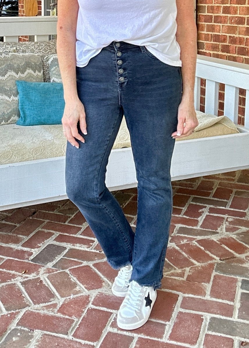 Ridgeland Button Fly | Judy Blue Jeans | Super Dark Wash - jeans - Jimberly's Boutique - Olive Branch - Mississippi