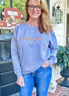 Rocky Top Embroidered Sweatshirt - Heather Grey w/Orange - sweatshirt - Jimberly's Boutique - Olive Branch - Mississippi