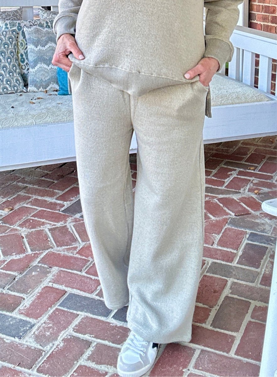 Royce - Henderson Wide Leg Amore Pant - Sand - Royce Pant - Jimberly's Boutique - Olive Branch - Mississippi