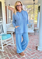 Royce Long Sleeve Hooded Side - Split Pocketed - Bluestone - Harbor Way - Royce Harbor Way - Jimberly's Boutique - Olive Branch - Mississippi