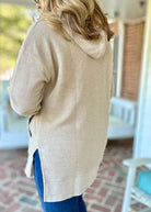 Royce Long Sleeve Hooded Side - Split Pocketed - Sand - Harbor Way - Royce Harbor Way - Jimberly's Boutique - Olive Branch - Mississippi