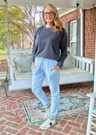 Royce Reversed Out Jogger Pant - Chambray - Royce Joggers - Jimberly's Boutique - Olive Branch - Mississippi