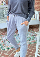 Royce Reversed Out Jogger Pant - Grey - Royce Joggers - Jimberly's Boutique - Olive Branch - Mississippi