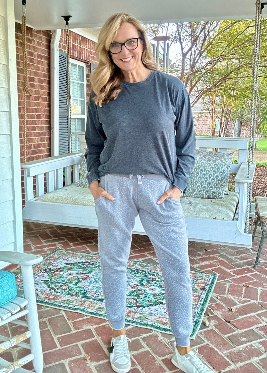 Royce Reversed Out Jogger Pant - Grey - Royce Joggers - Jimberly's Boutique - Olive Branch - Mississippi