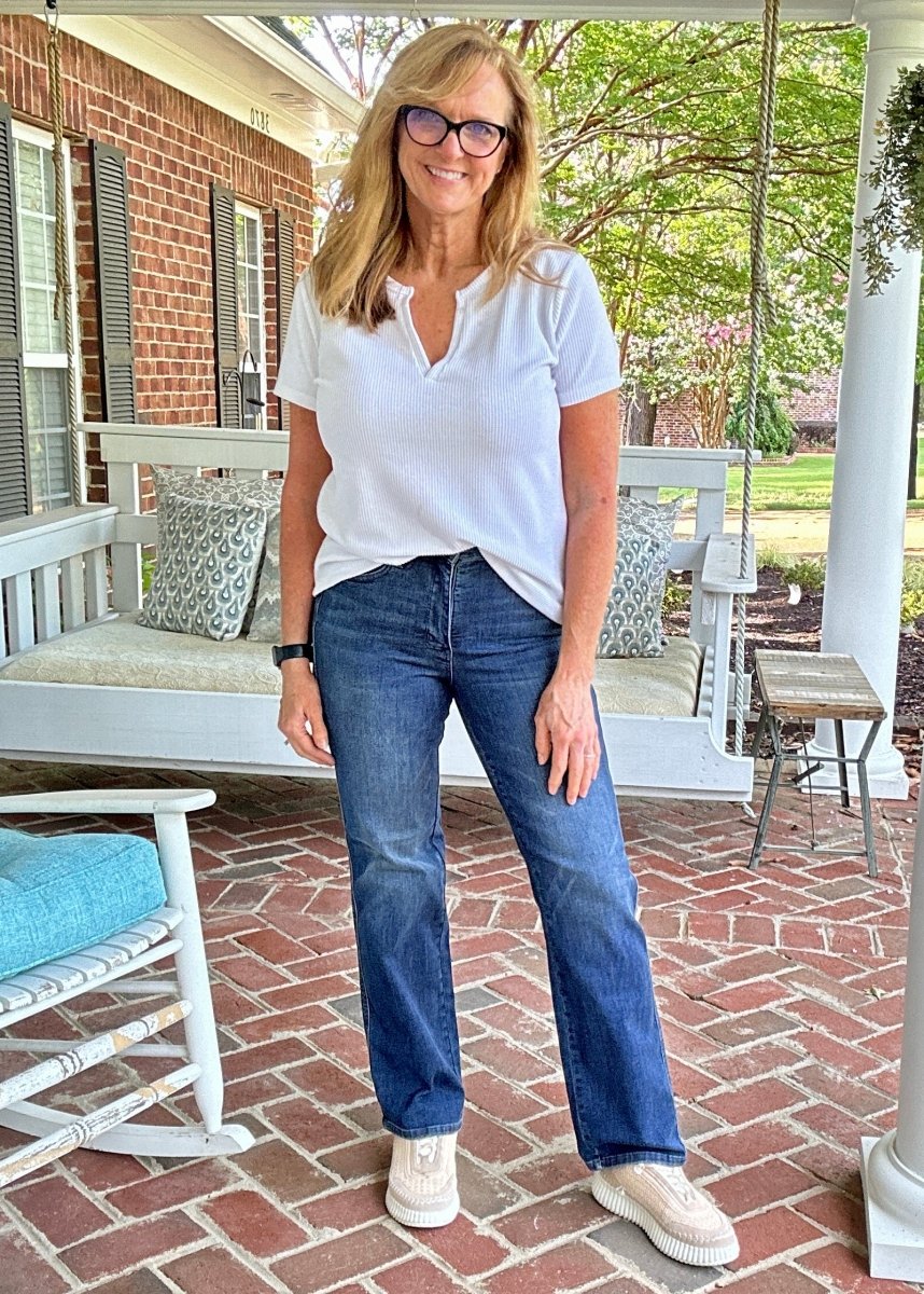 Ruleville Tummy Control Classic Straight Jeans | Judy Blue - Jimberly's Boutique - Olive Branch - Mississippi