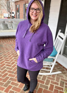 S - M Royce Comfy Cord Hoodie - Purple - Jimberly's Boutique - Olive Branch - Mississippi