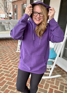 S - M Royce Comfy Cord Hoodie - Purple - Jimberly's Boutique - Olive Branch - Mississippi