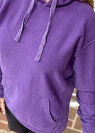 S - M Royce Comfy Cord Hoodie - Purple - Jimberly's Boutique - Olive Branch - Mississippi