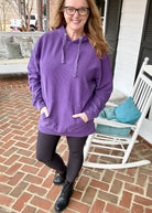 S - M Royce Comfy Cord Hoodie - Purple - Jimberly's Boutique - Olive Branch - Mississippi