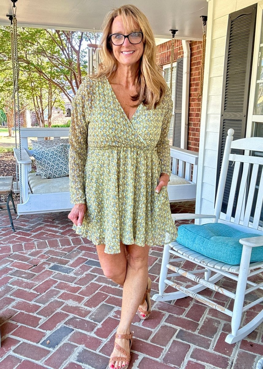 Sage Garden Lined Dress - dress - Jimberly's Boutique - Olive Branch - Mississippi