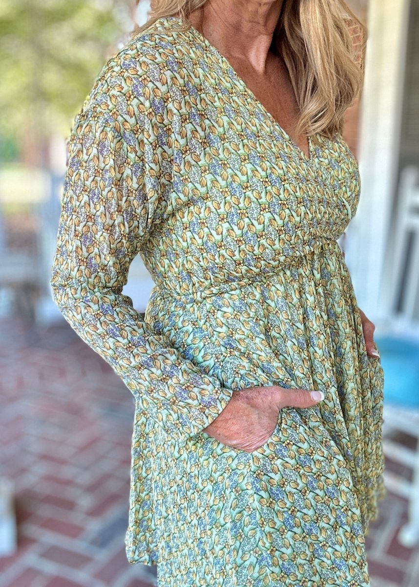 Sage Garden Lined Dress - dress - Jimberly's Boutique - Olive Branch - Mississippi