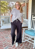 Scuba Drawstring Pants - Black | Zenana - casual pants - Jimberly's Boutique - Olive Branch - Mississippi