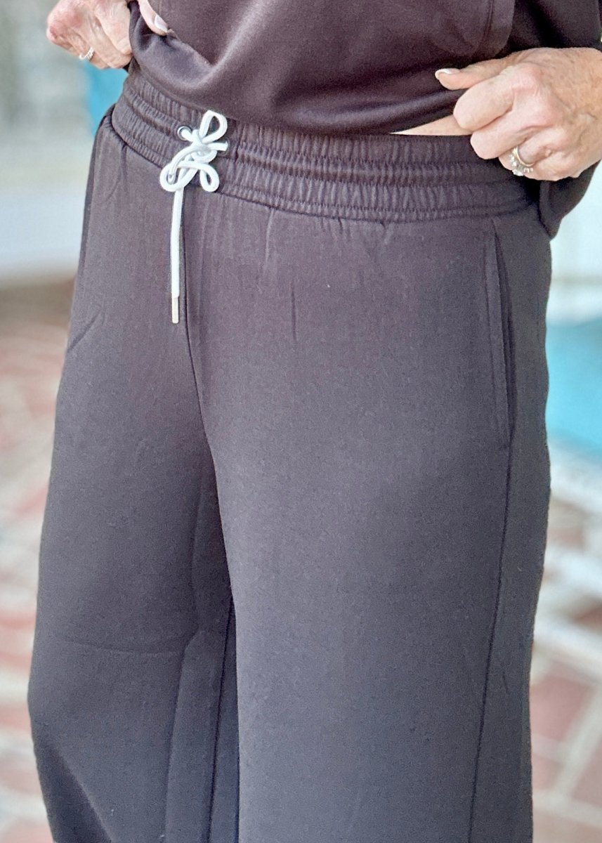 Scuba Drawstring Pants - Black | Zenana - casual pants - Jimberly's Boutique - Olive Branch - Mississippi