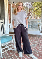 Scuba Drawstring Pants - Black | Zenana - casual pants - Jimberly's Boutique - Olive Branch - Mississippi