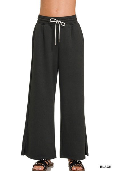 Scuba Drawstring Pants - Black | Zenana - casual pants - Jimberly's Boutique - Olive Branch - Mississippi