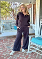 Scuba Drawstring Pants - Black | Zenana - casual pants - Jimberly's Boutique - Olive Branch - Mississippi