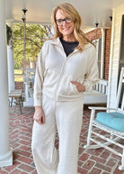 Scuba Full Zip Jacket - Heather Beige | Zenana - Jacket - Jimberly's Boutique - Olive Branch - Mississippi