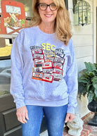 SEC Greatest Hits Sweatshirt - Light Grey - Graphic Sweatshirt - Jimberly's Boutique - Olive Branch - Mississippi