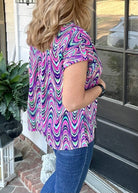 Shelly Multi Ric Rac Short Sleeve Top | Dear Scarlett - Casual Top - Jimberly's Boutique - Olive Branch - Mississippi