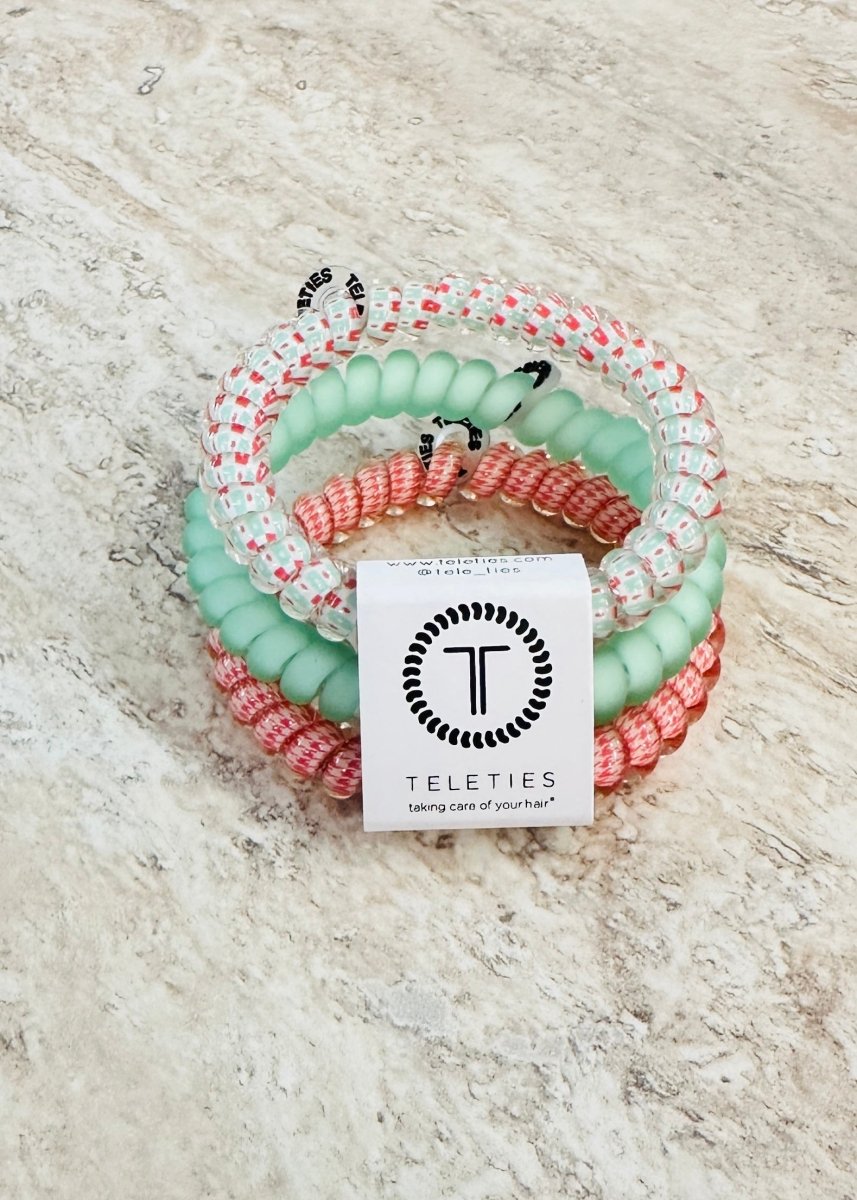 Small | Teleties | Hair Ties | Calming Coral - Teleties Hair Ties - Jimberly's Boutique - Olive Branch - Mississippi