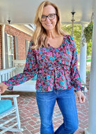 Snooze You Lose Floral Baby Doll Top - Shirts & Tops - Jimberly's Boutique - Olive Branch - Mississippi