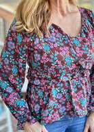 Snooze You Lose Floral Baby Doll Top - Shirts & Tops - Jimberly's Boutique - Olive Branch - Mississippi