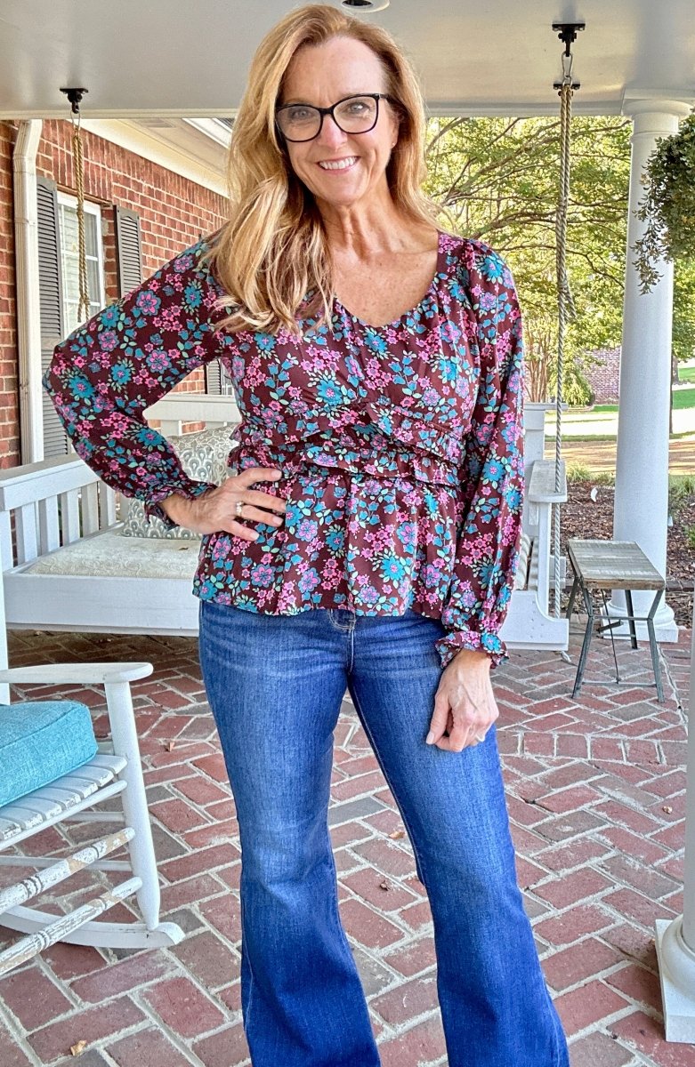 Snooze You Lose Floral Baby Doll Top - Shirts & Tops - Jimberly's Boutique - Olive Branch - Mississippi