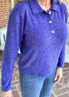 Soft Collared Sweater - Bright Blue - sweater - Jimberly's Boutique - Olive Branch - Mississippi