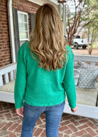 Soft Collared Sweater - Kelly Green - sweater - Jimberly's Boutique - Olive Branch - Mississippi