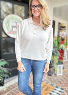 Soft Collared Sweater - Sand Beige - sweater - Jimberly's Boutique - Olive Branch - Mississippi