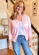 Sophia Soft 3/4 Sleeve Cardigan - Pink - Jimberly's Boutique - Olive Branch - Mississippi