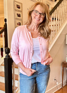 Sophia Soft 3/4 Sleeve Cardigan - Pink - Jimberly's Boutique - Olive Branch - Mississippi