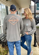 Southern Marsh FieldTec Comfort LS - Southern Tradition - Dark Gray - Southern Marsh Long Sleeve Tee - Jimberly's Boutique - Olive Branch - Mississippi