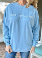 Southern Marsh | Seawash | Gameday | Sweatshirt | Washed Blue - Southern Marsh Sweatshirt - Jimberly's Boutique - Olive Branch - Mississippi