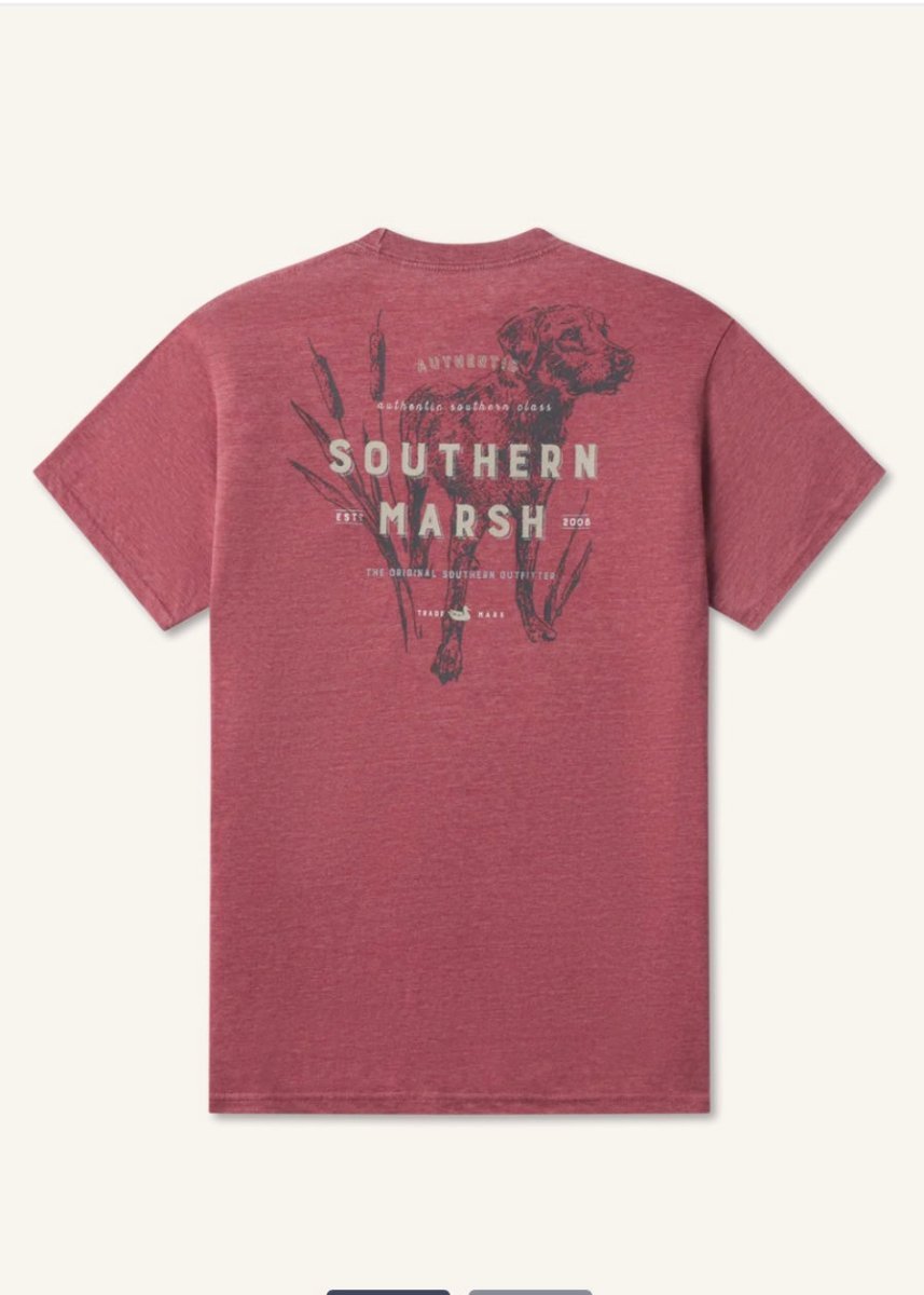 Southern Marsh Seawash Tee - Dog - Crimson - Graphic Tee - Jimberly's Boutique - Olive Branch - Mississippi