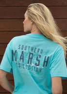 Southern Marsh Seawash Tee | Etched Formation | Antiqua Blue - Southern Marsh Graphic Tee - Jimberly's Boutique - Olive Branch - Mississippi