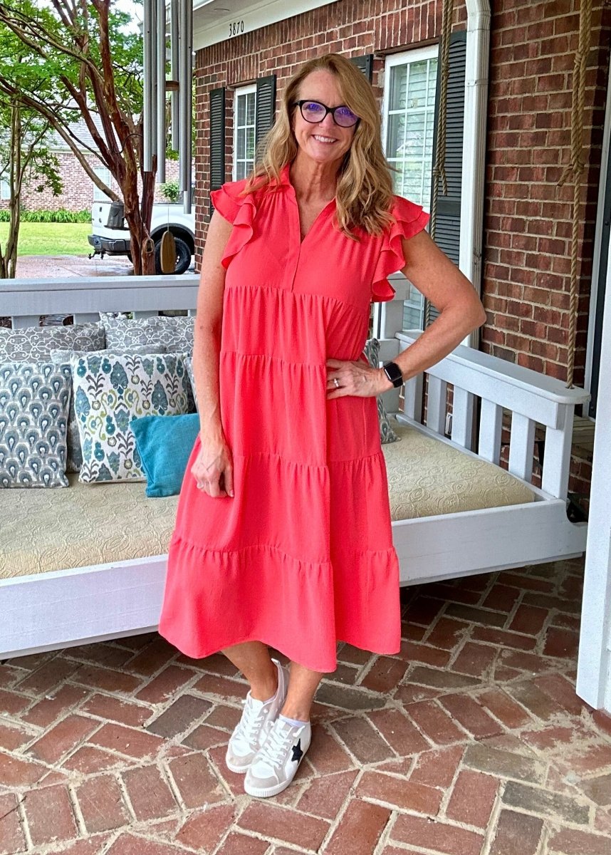 Sweet Summer Dress - Coral Pink - Umgee Dress -Jimberly's Boutique-Olive Branch-Mississippi