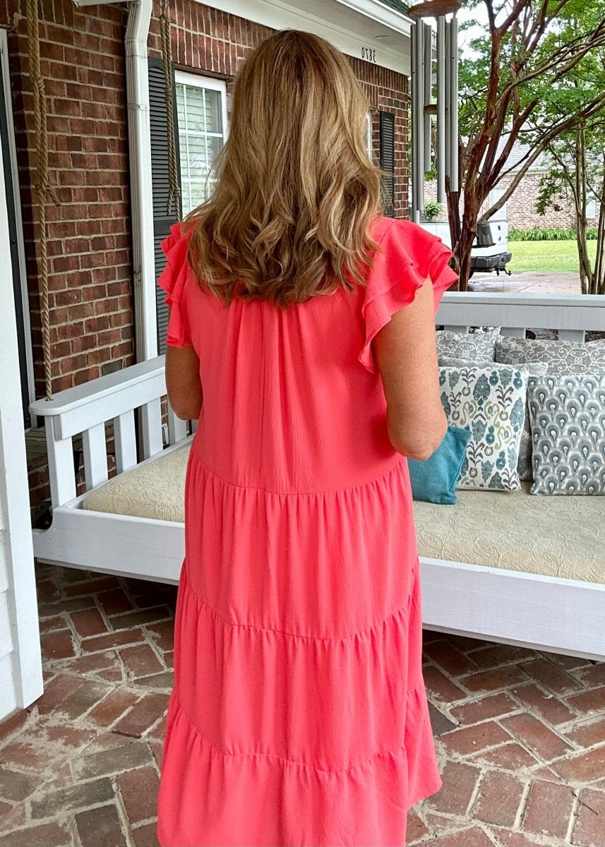 Sweet Summer Dress - Coral Pink - Umgee Dress -Jimberly's Boutique-Olive Branch-Mississippi