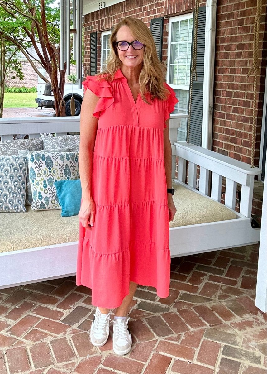 Sweet Summer Dress - Coral Pink - Umgee Dress -Jimberly's Boutique-Olive Branch-Mississippi