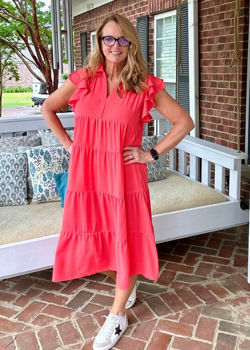 Sweet Summer Dress - Coral Pink - Umgee Dress -Jimberly's Boutique-Olive Branch-Mississippi