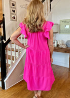 Sweet Summer Dress - Hot Pink | Umgee A - Line Midi Dress - Maxi Dress - Jimberly's Boutique - Olive Branch - Mississippi