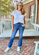 Taylor Dark Wash SHORT Boot Cut | Judy Blue Jeans | High Waist - jeans - Jimberly's Boutique - Olive Branch - Mississippi