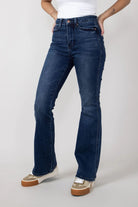 Taylor Dark Wash SHORT Boot Cut | Judy Blue Jeans | High Waist - jeans - Jimberly's Boutique - Olive Branch - Mississippi