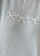 Triple Bows Embroidered Sweatshirt - Light Sage - Embroidered Sweatshirt - Jimberly's Boutique - Olive Branch - Mississippi