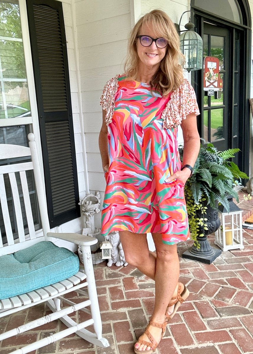 Tropical Vacation Dress | Orange Mix | Jodifl - Jodifl Dress -Jimberly's Boutique-Olive Branch-Mississippi