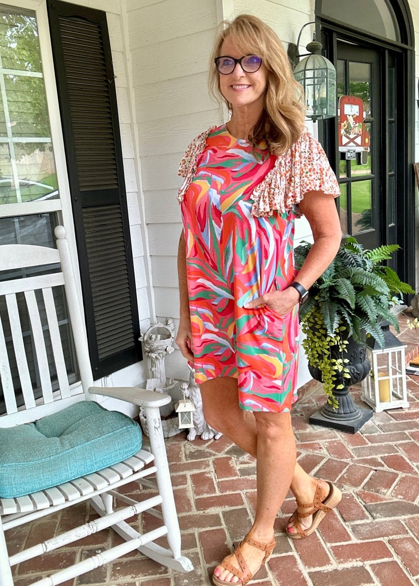 Tropical Vacation Dress | Orange Mix | Jodifl - Jodifl Dress -Jimberly's Boutique-Olive Branch-Mississippi