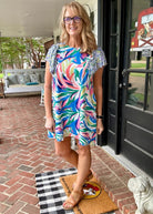 Tropical Vacation Dress - Royal Mix - Jodifl Dress - Jimberly's Boutique - Olive Branch - Mississippi