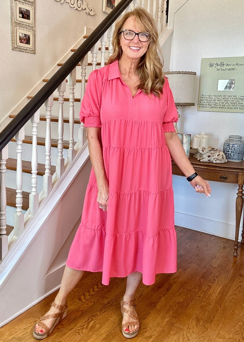 Umgee | Every Single Moment Dress | Coral Pink - Umgee Dress - Jimberly's Boutique - Olive Branch - Mississippi