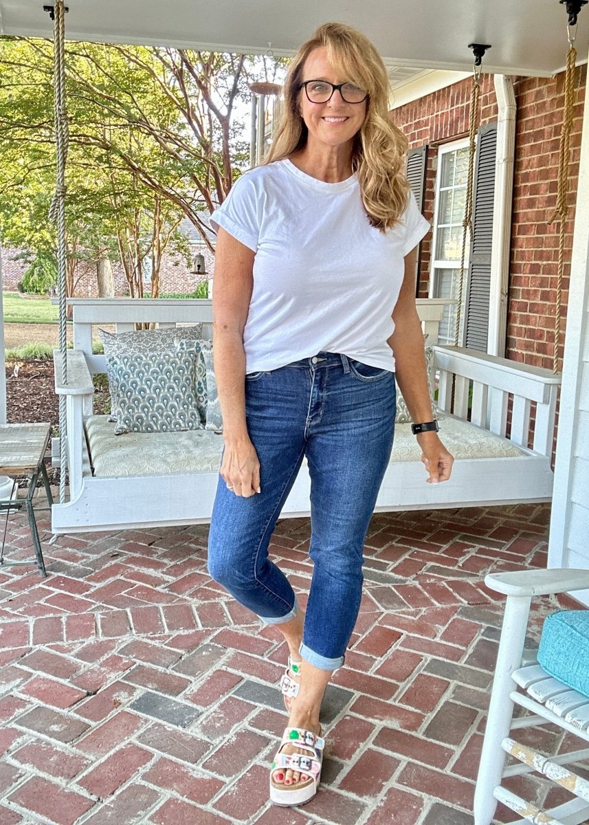 Vicksburg Mid Rise Boyfriend | Judy Blue Jeans | Dark Wash (Short inseam) - jeans - Jimberly's Boutique - Olive Branch - Mississippi