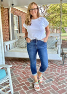 Vicksburg Mid Rise Boyfriend | Judy Blue Jeans | Dark Wash (Short inseam) - jeans - Jimberly's Boutique - Olive Branch - Mississippi